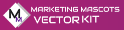 marketing mascots vector kit oto