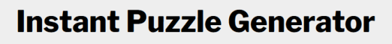 instant puzzle generator oto